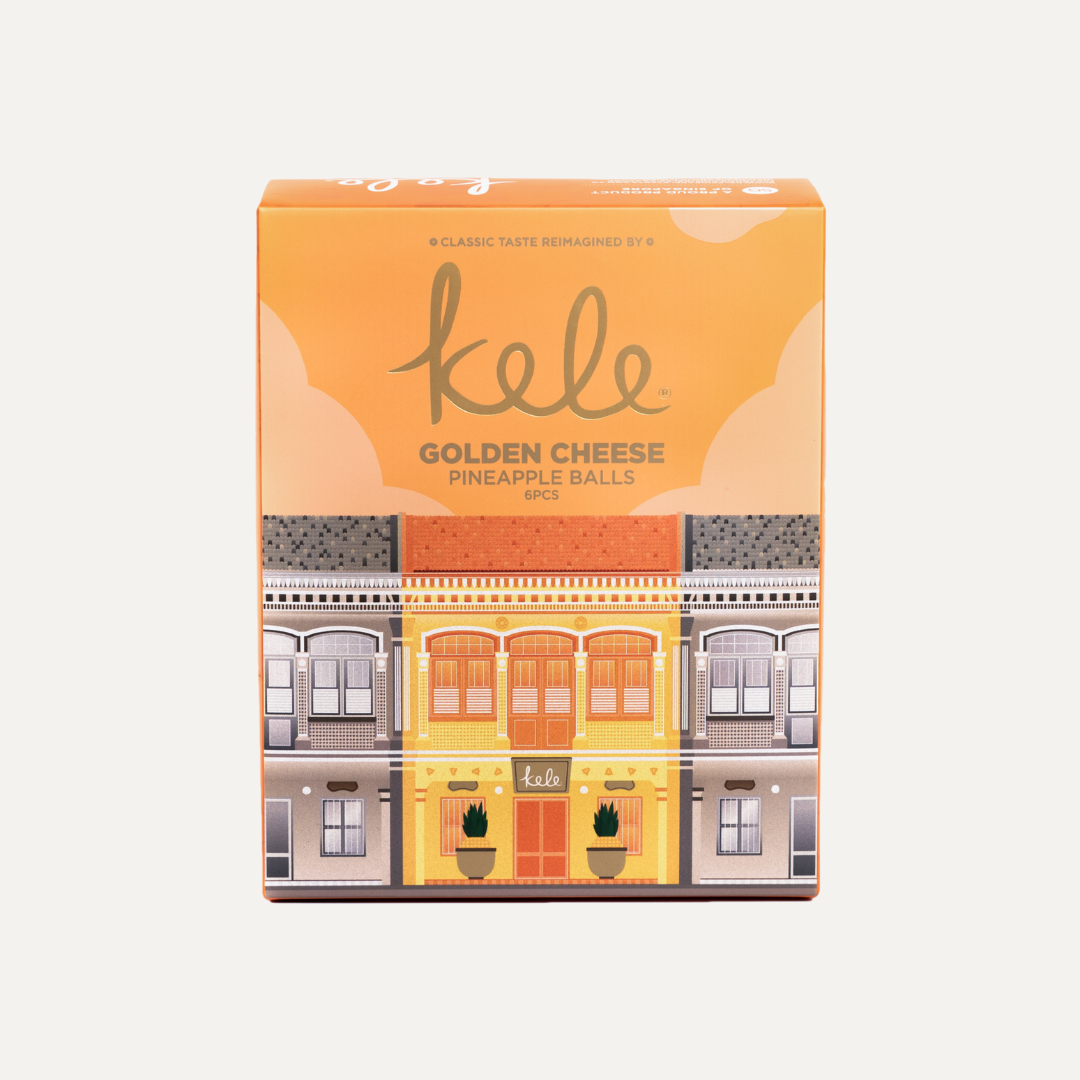 Peranakan Souvenir Box - Golden Cheese Pineapple Balls