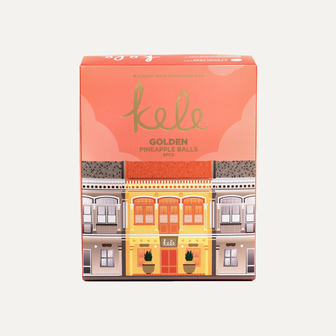Peranakan Souvenir Box - Golden Pineapple Balls