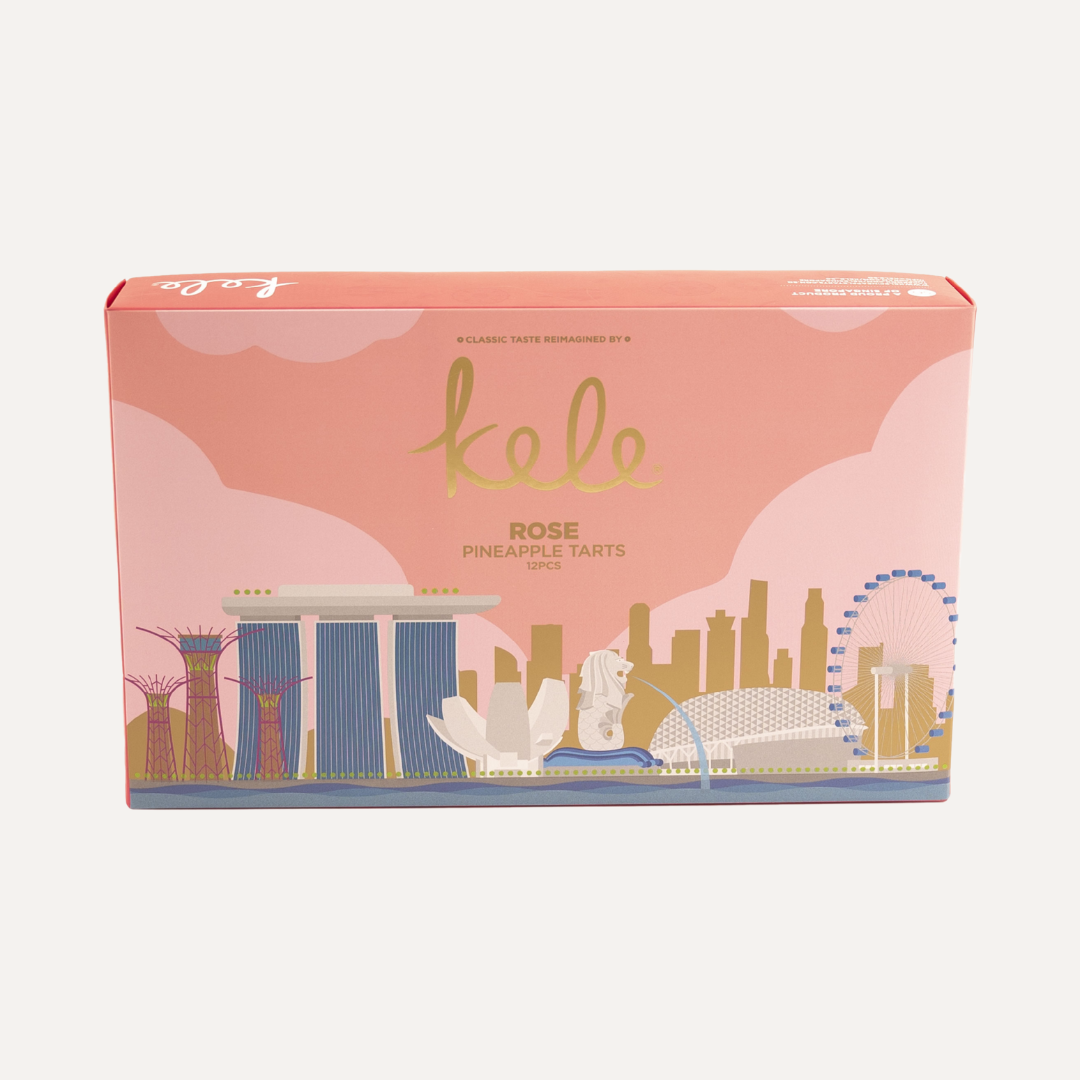 Skyline Souvenir Box - Rose Pineapple Tarts