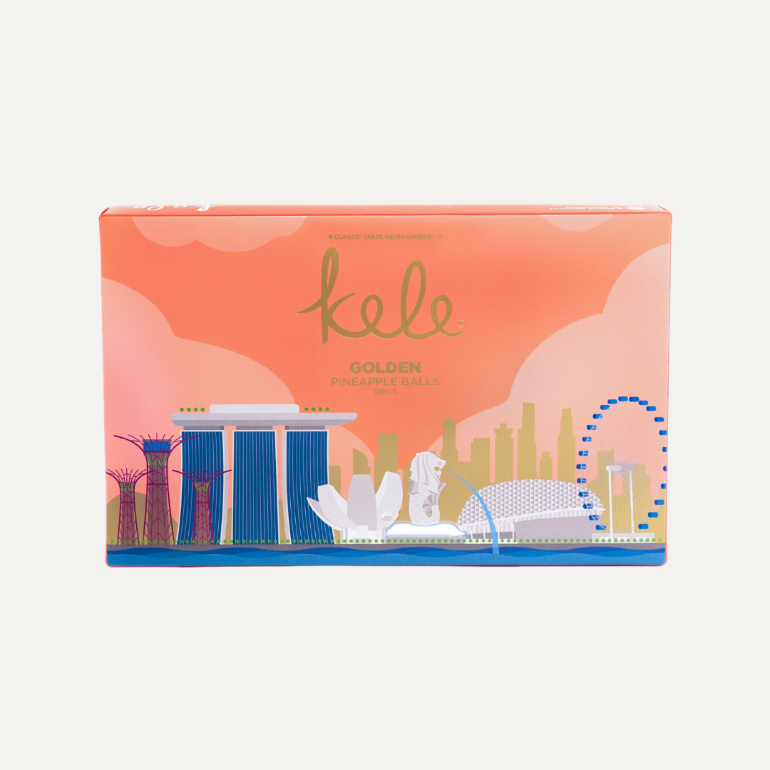 Skyline Souvenir Box - Golden Pineapple Balls