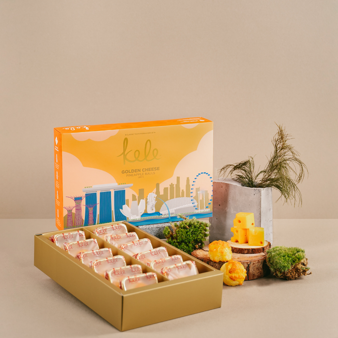 Skyline Souvenir Box - Golden Cheese Pineapple Balls