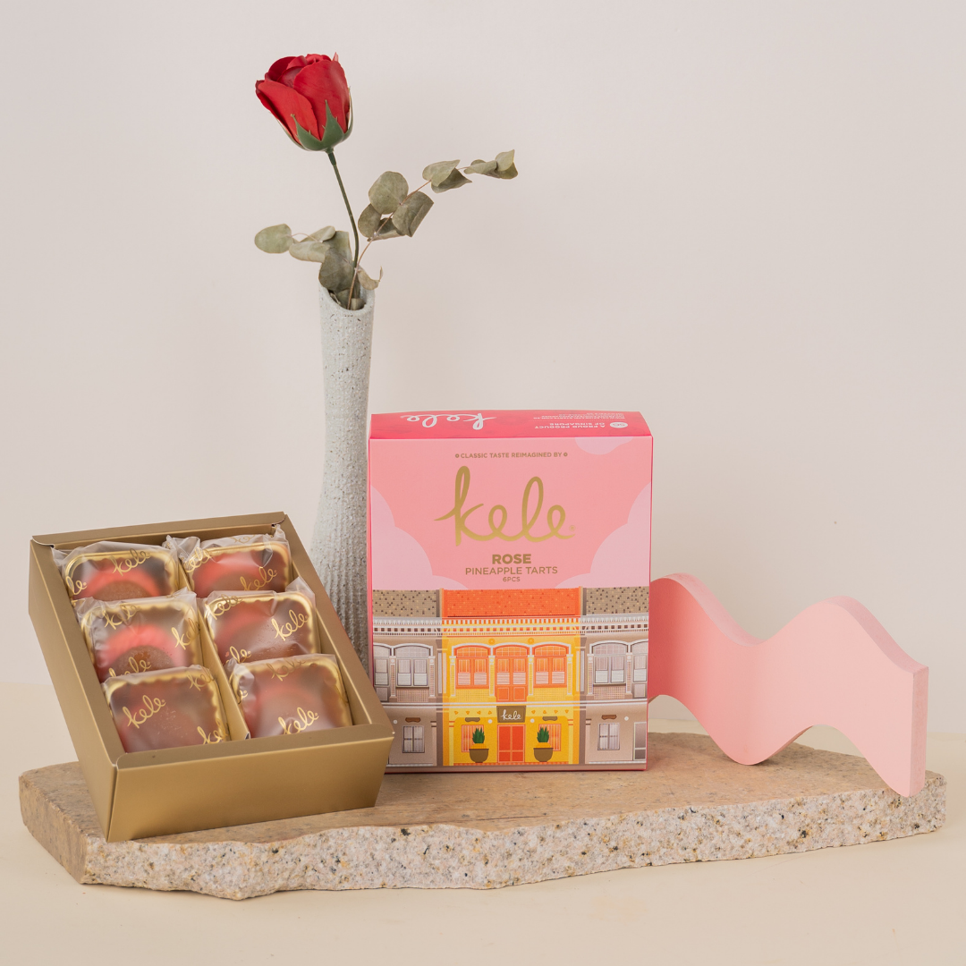 Peranakan Souvenir Box - Rose Pineapple Tarts