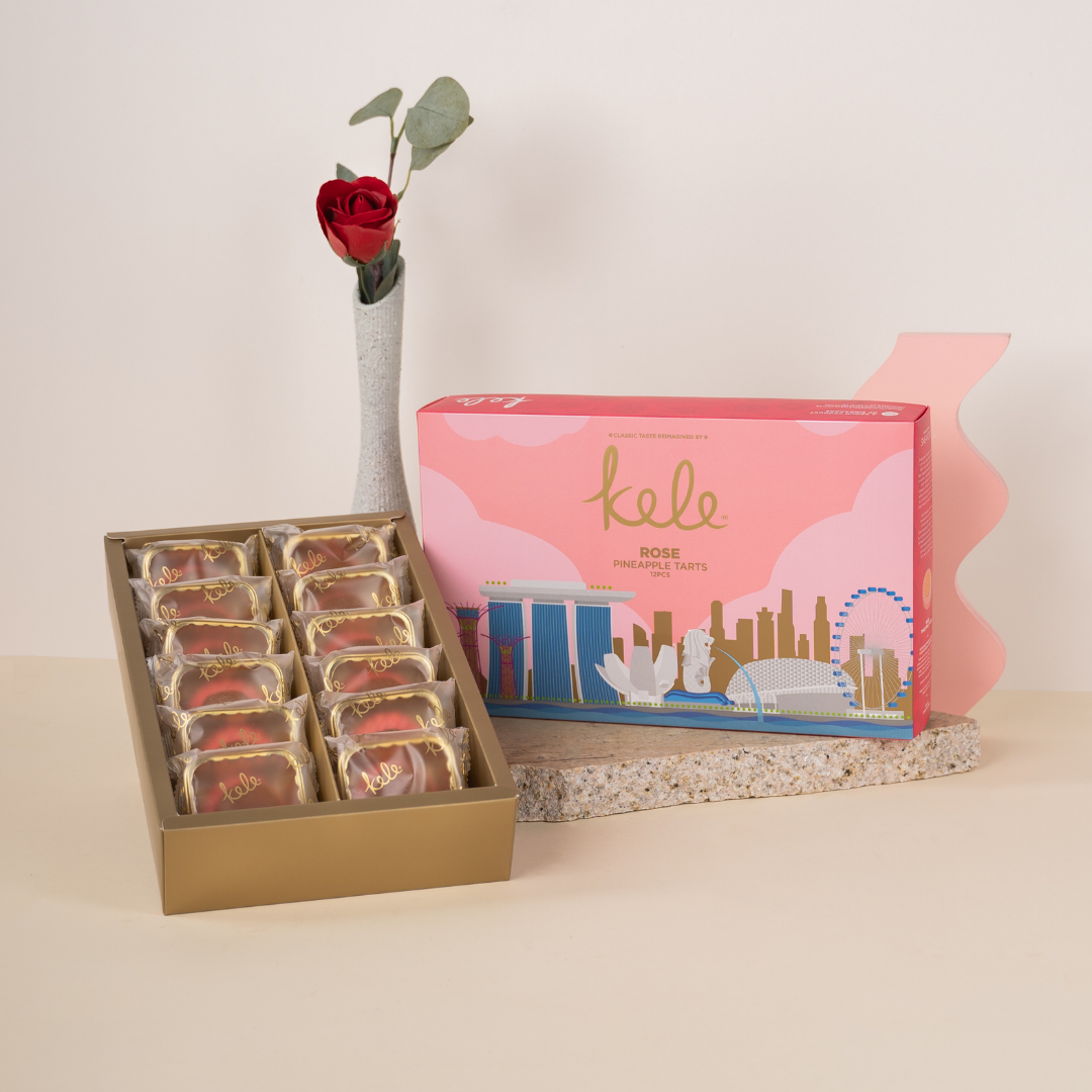 Skyline Souvenir Box - Rose Pineapple Tarts