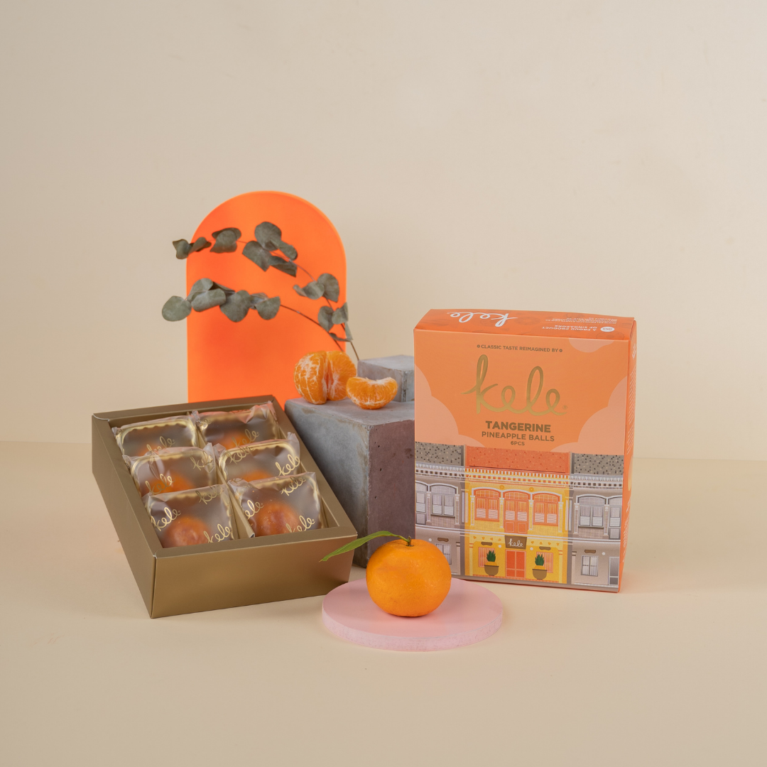 Peranakan Souvenir Box - Tangerine Pineapple Balls