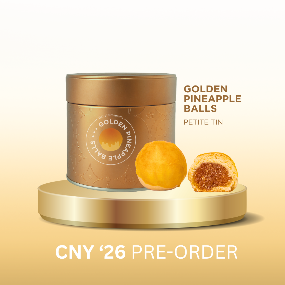 KELE CNY '26 PRE-ORDER : Golden Pineapple Balls (New Petite Tin!)