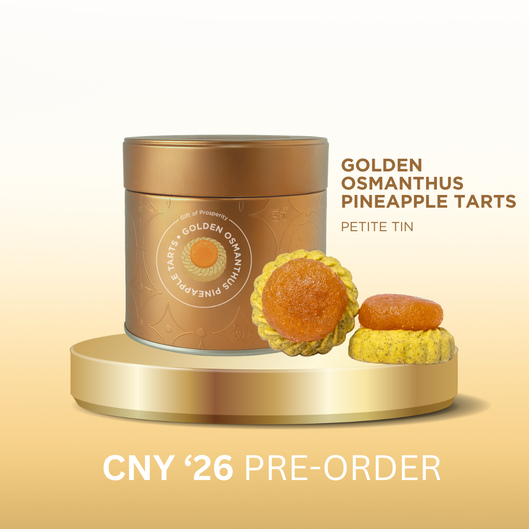 KELE CNY '26 PRE-ORDER : Golden Osmanthus Tarts (New Petite Tin!)