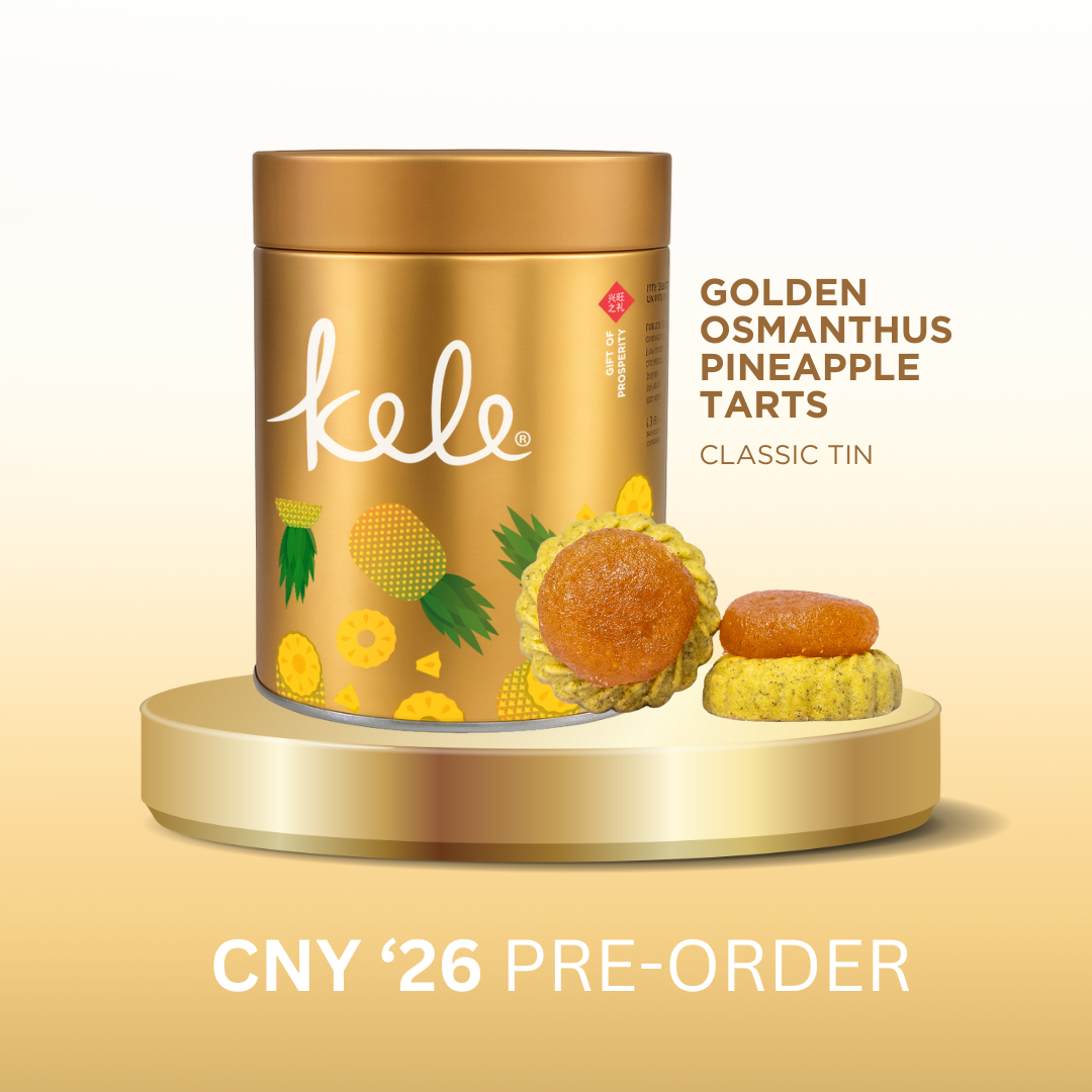 KELE CNY '26 PRE-ORDER : Golden Osmanthus Pineapple Tarts
