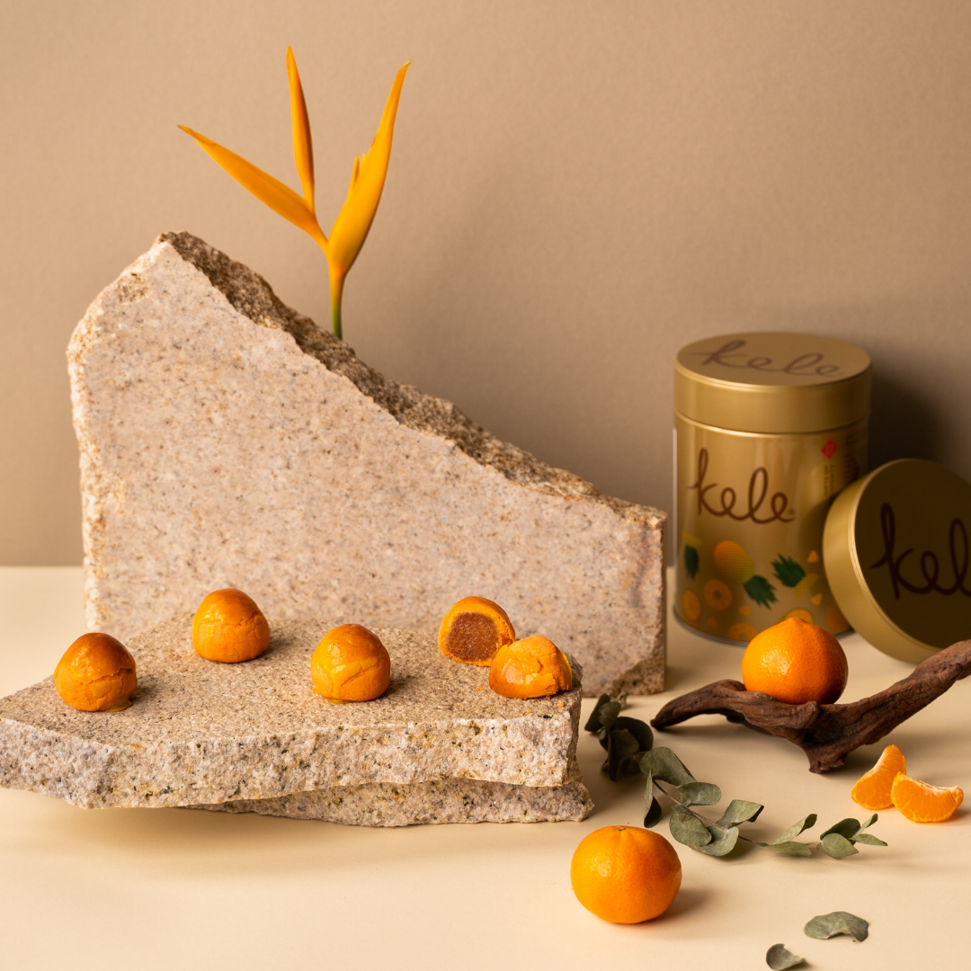 KELE CNY '26 PRE-ORDER : Tangerine Pineapple Balls (New Petite Tin!)