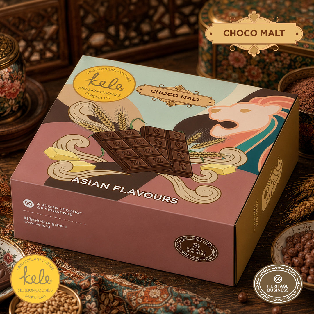 Choco Malt Merlion Cookie