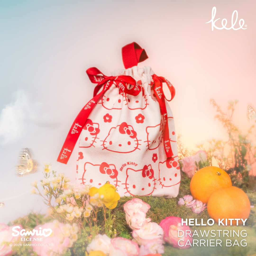 Kele Sanrio Collection : Hello Kitty Drawstring Bag (Limited Edition!)