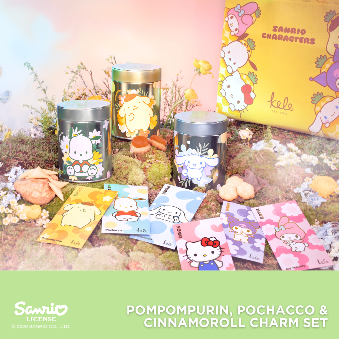 Kele Sanrio Collection (Bundle 4): Pompompurin, Pochacco and Cinnamoroll Charm Set