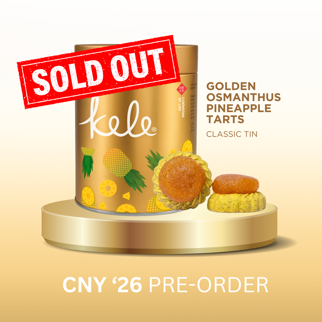 KELE CNY '26 PRE-ORDER : Golden Osmanthus Pineapple Tarts