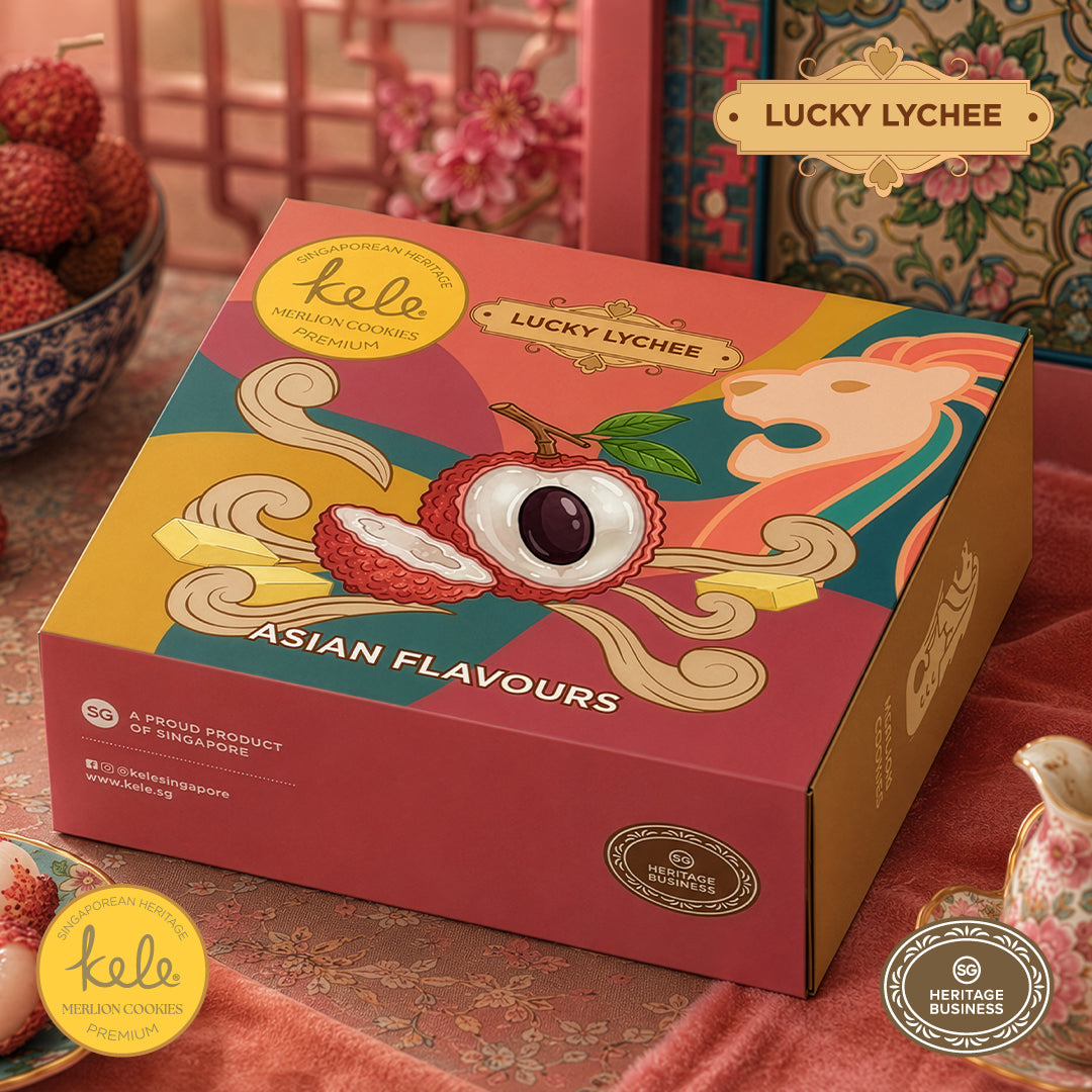 Lucky Lychee Merlion Cookie