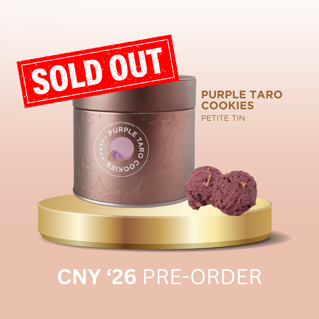 KELE CNY '26 PRE-ORDER : Purple Taro Cookies (New Petite Tin!)