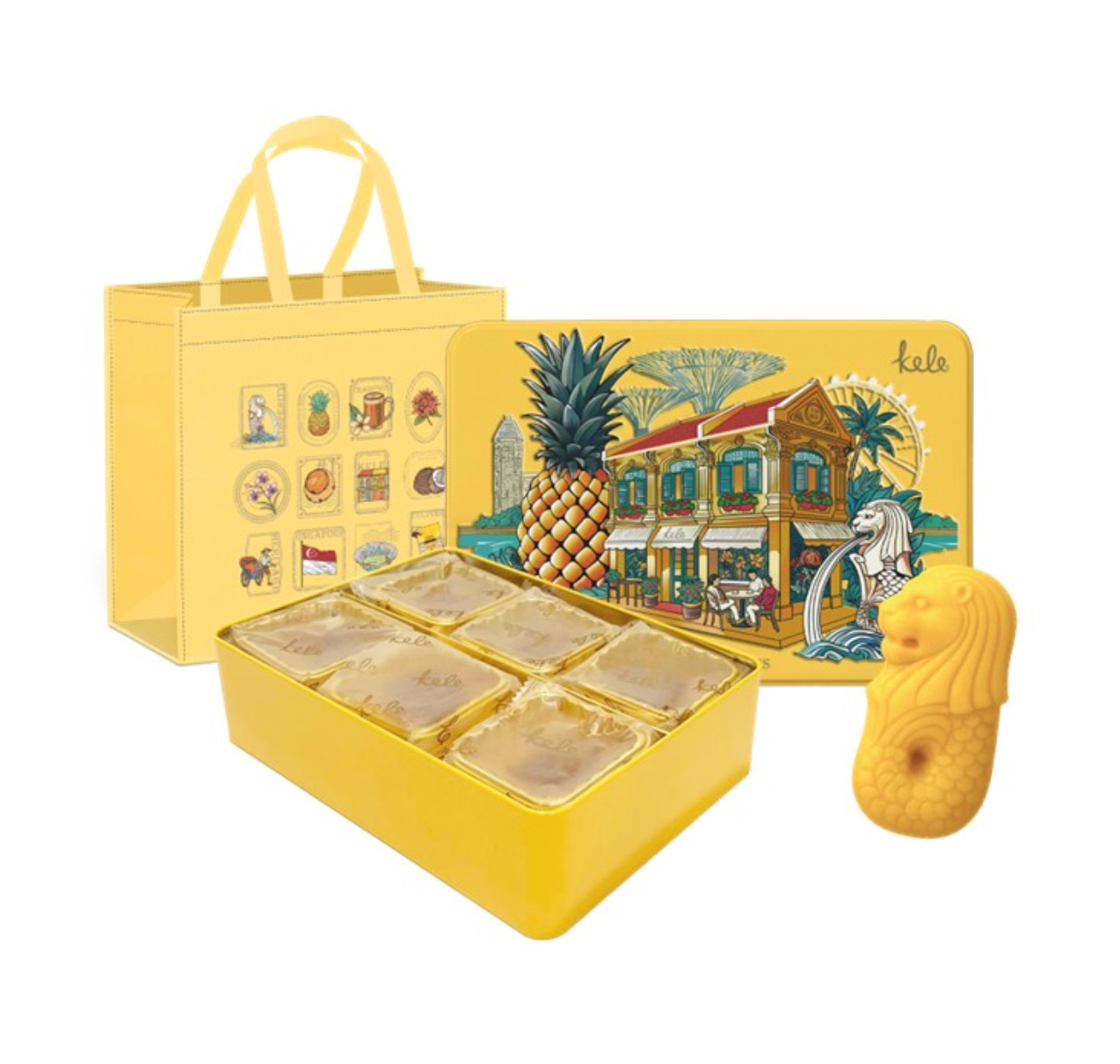 Kele Singapore Series - Merlion Pineapple Tarts