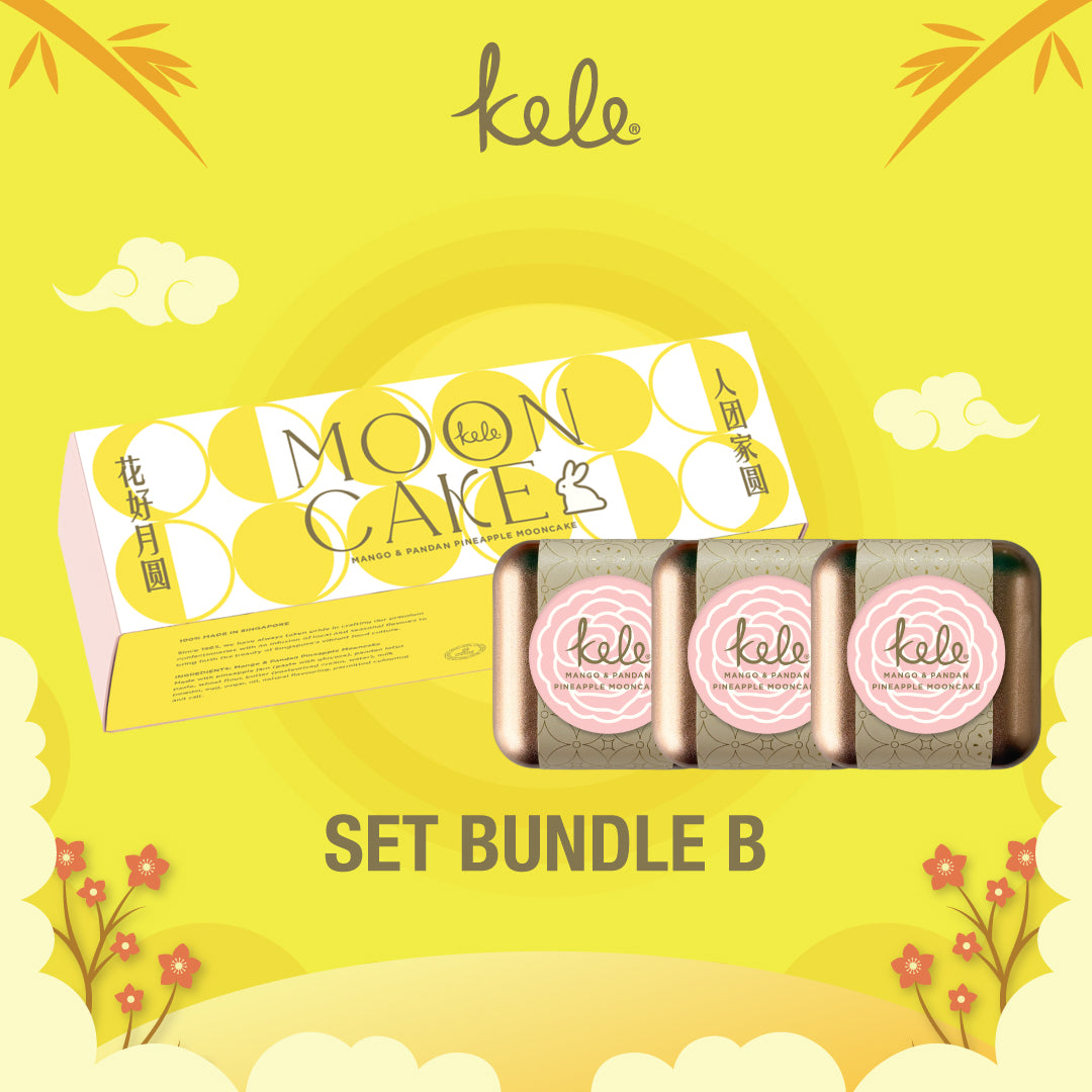 Mooncake Set Bundle B: Mango & Pandan Pineapple Mooncake
